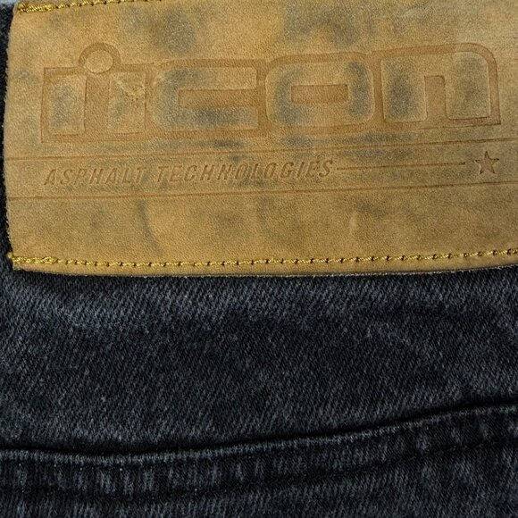 Icon Barrier Pants Men's 38 Black Super Duty Asphalt Technologies Motorcycle - Picture 9 of 16